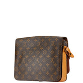 ルイ ヴィトン モノグラム カルトシエールGM 斜め掛け ショルダーバッグ M51252 ブラウン PVC レザー レディース LOUIS VUITTON 【中古】